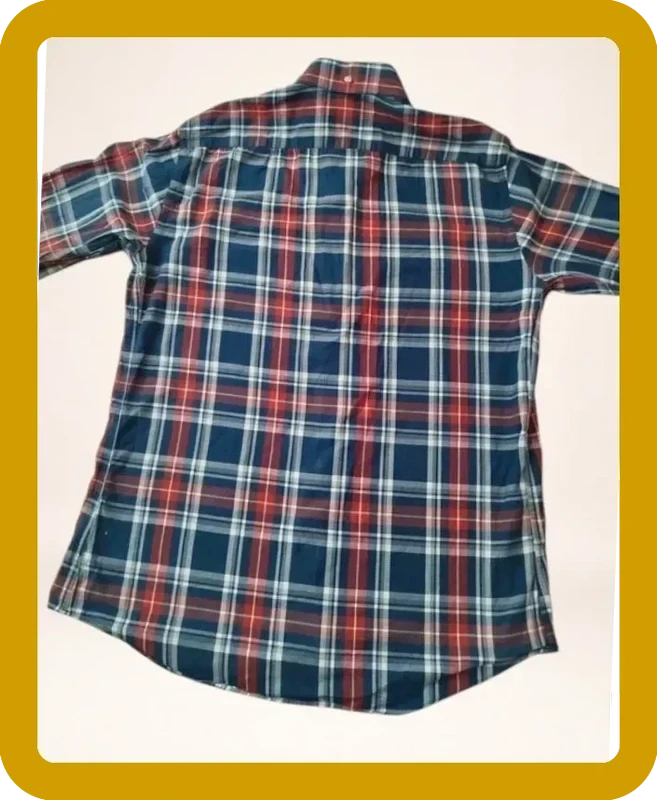 Chemise Lacoste a cuadros azul rojo Hombre L – photo 5